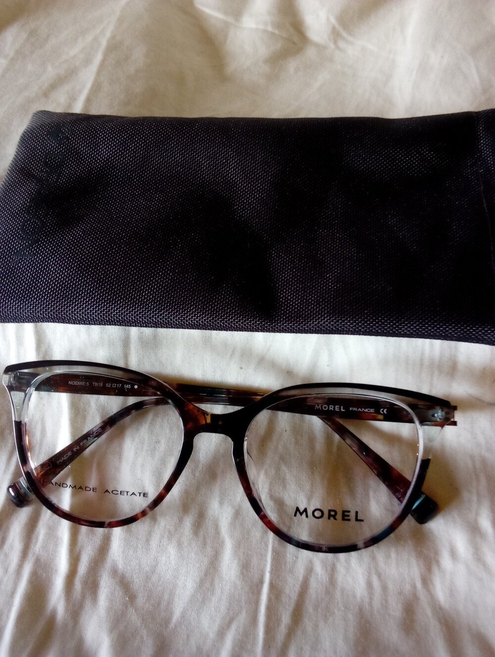 Morel Originale Noemie 5 TB19 Brown Blue Cat Eye Glasses 52mm